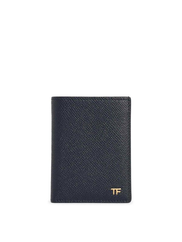 TOM FORD: wallets & purses - Black Leather Cardholder