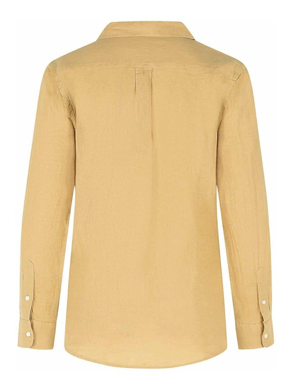 POLO RALPH LAUREN: shirts online - Beige Linen Shirt