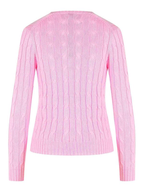 POLO RALPH LAUREN: crew necks online - Kimberly Pink Cotton Sweater