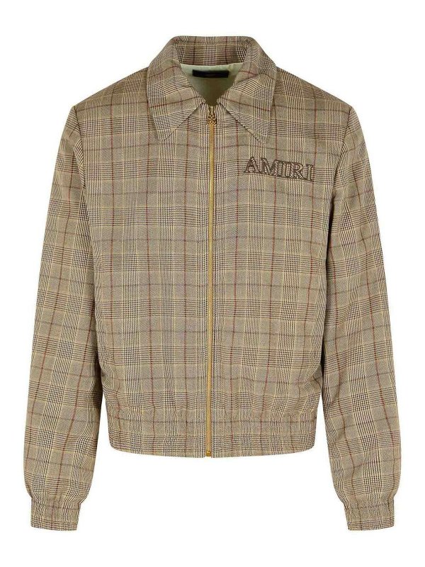AMIRI: giacche casual - Giacca Beige In Misto Lana Vergine