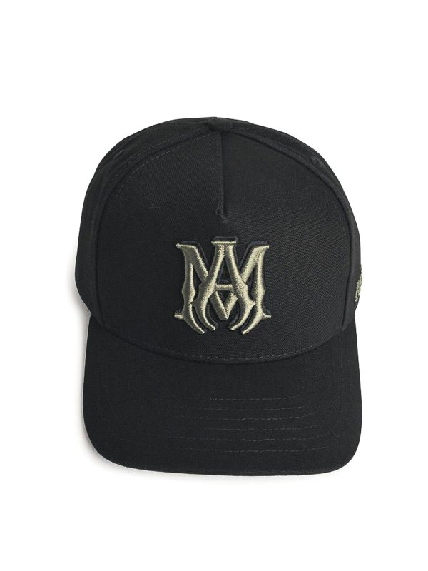 AMIRI: hats & caps - Black Cotton Cap