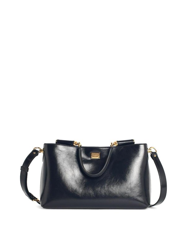 DOLCE & GABBANA: shoulder bags - Large  Black Leather Bag