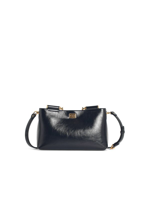 The Best Shops DOLCE & GABBANA: shoulder bags - Large  Black Leather Bag