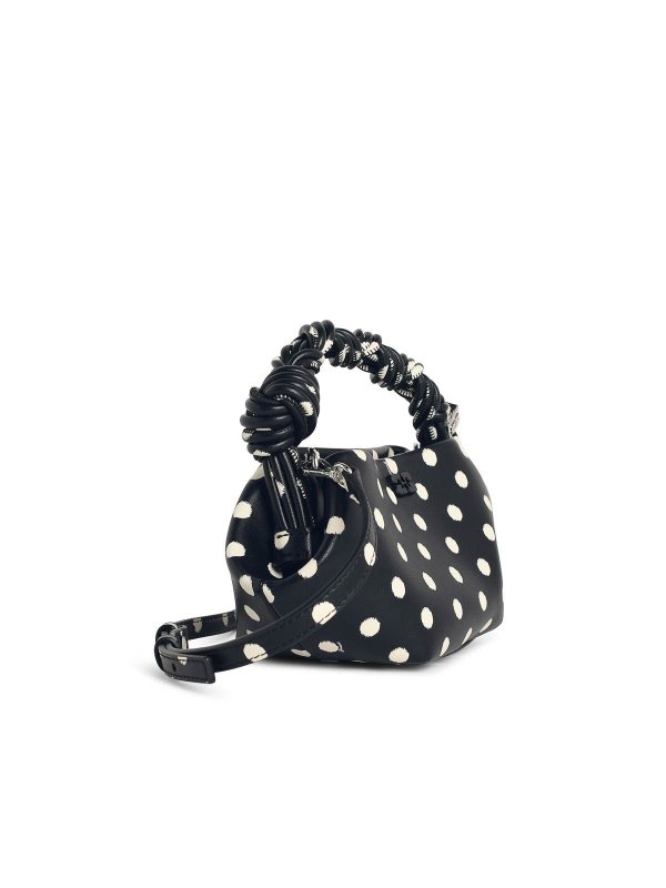 GANNI: clutches online - Bou Mini Bag In Black Leather