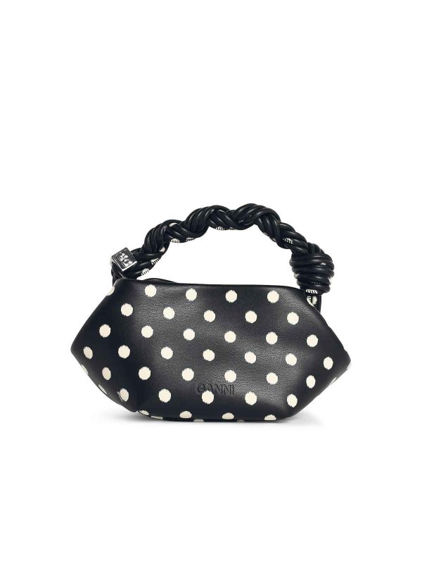 The Best Shops GANNI: clutches - Bou Mini Bag In Black Leather