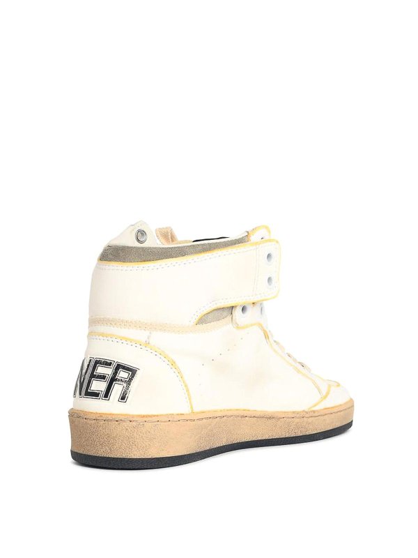 The Best Shops GOLDEN GOOSE: trainers - Sky-Star White Nappa Leather Sneakers