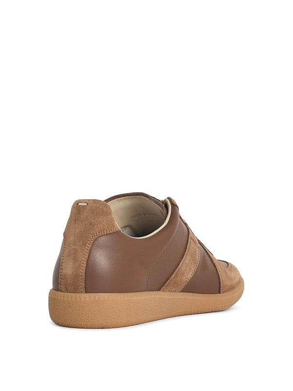 The Best Shops Maison Margiela: trainers - Brown Nappa And Sude Sneakers