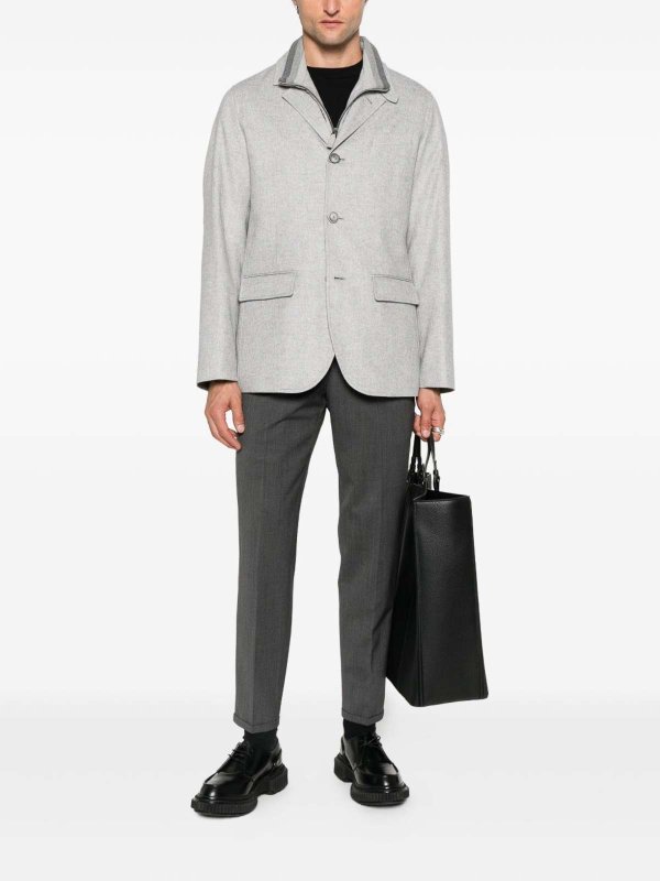 PT TORINO: casual trousers online - Wool trousers with cuffs