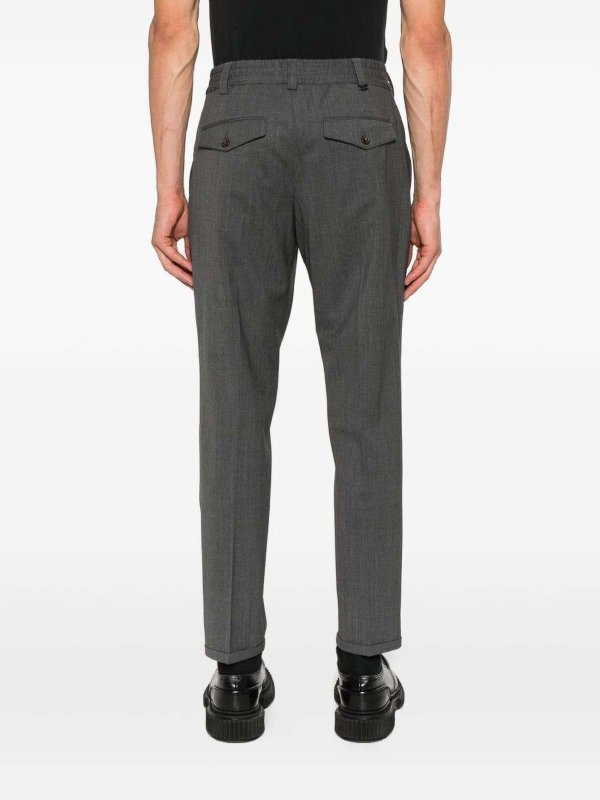 Wool trousers with cuffs shop online: PT TORINO