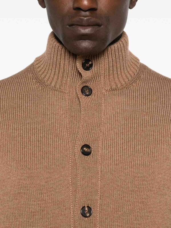 The Best Shops ZANONE: Cuellos altos y polos - Suéter Con Cuello Alto - Marrón