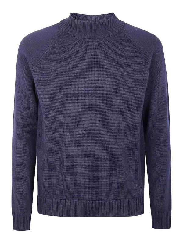 ZANONE: crew necks - Crew-neck sweater with raglan sleeves