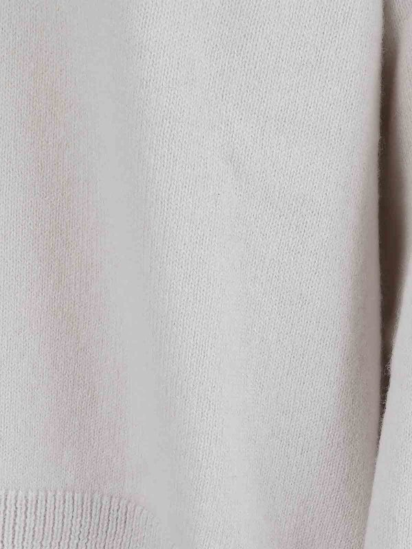 The Best Shops ANTONELLI FIRENZE: Strickpullover mit Rundhalsausschnitt - Rundhalspullover - Weiß