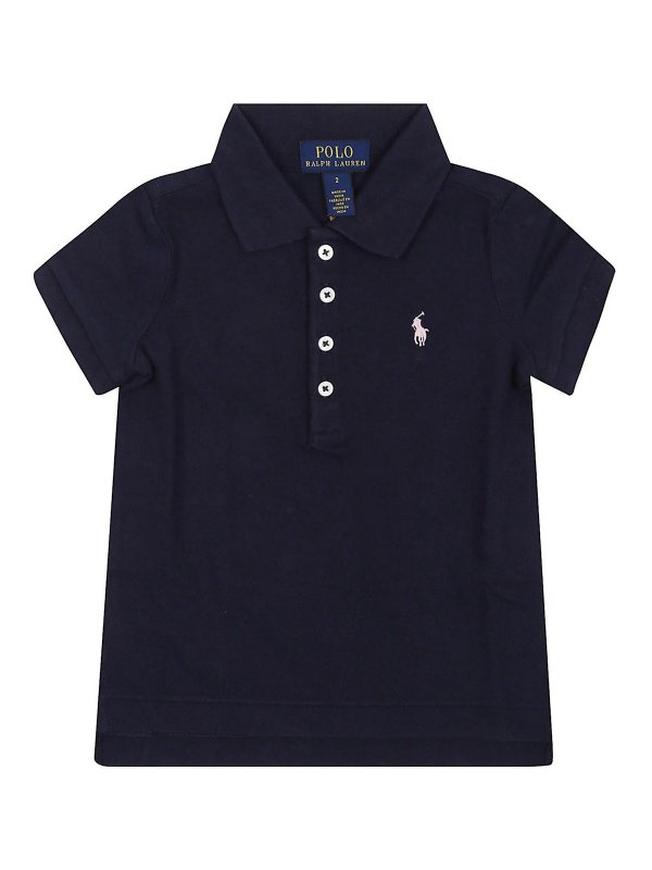 RALPH LAUREN: Polos  - Polo - Bleu Foncé