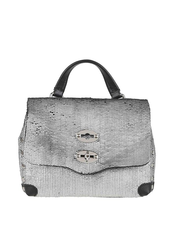 ZANELLATO: Sacs à main - Sac Cabas - Argent