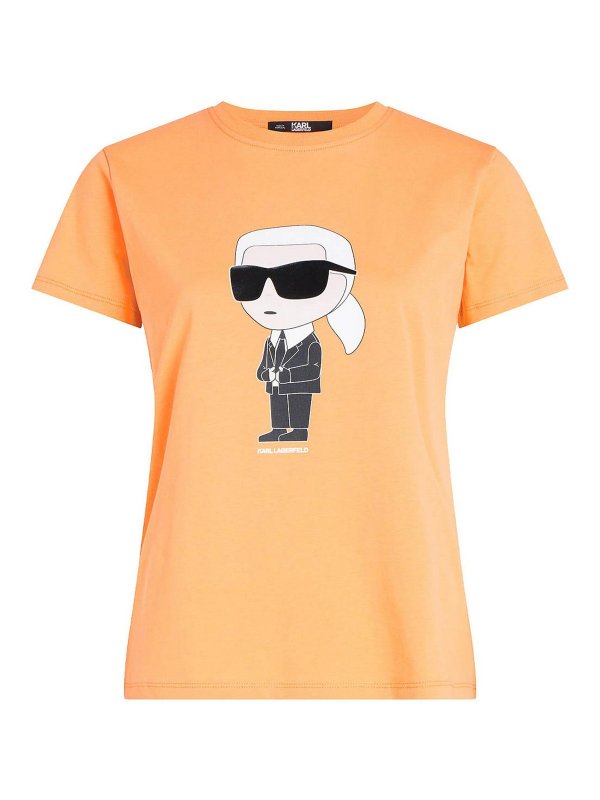 KARL LAGERFELD: Tシャツ - Tシャツ - オレンジ