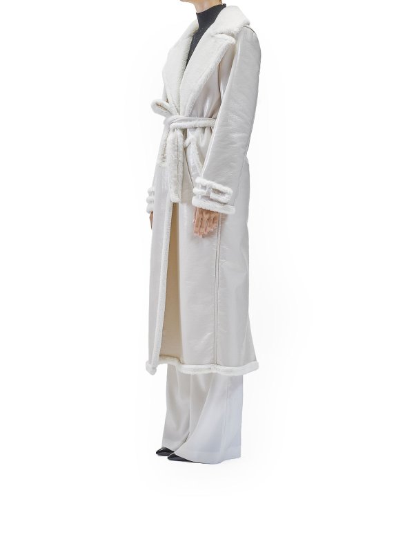 The Best Shops GENNY: Ledermäntel - Ledermantel - Weiß