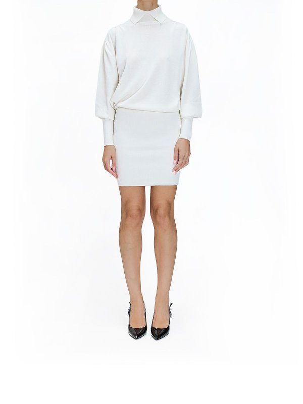 GENNY: knee length dresses online - Cashmere dress