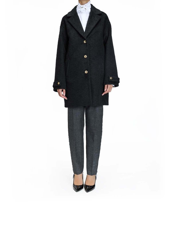 JUST CAVALLI: 毛皮＆シアリングコート online - 毛皮/ムートンコート - 黒