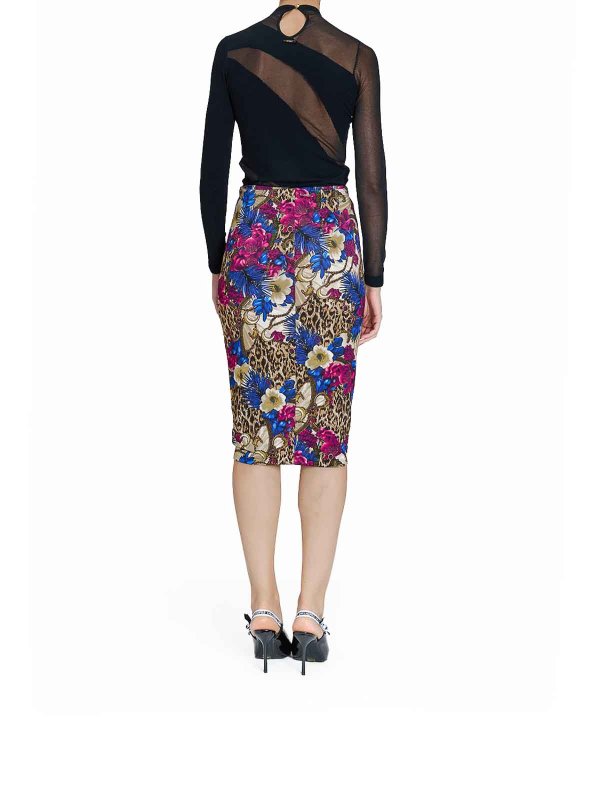 膝丈/ミディスカート - マルチカラー shop online: JUST CAVALLI