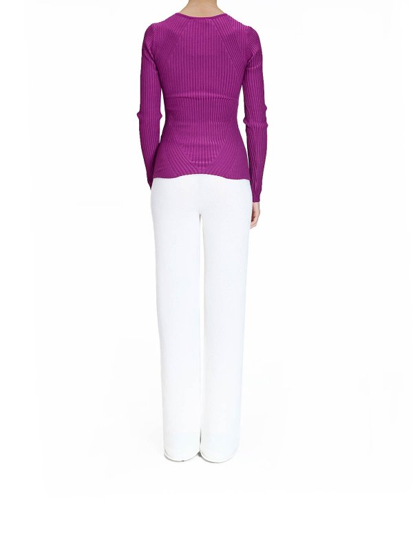 クルーネック - 紫 shop online: JUST CAVALLI