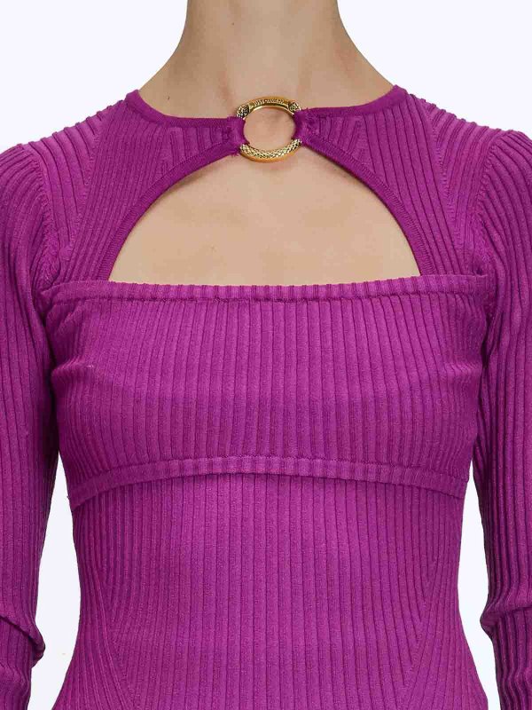 JUST CAVALLI buy online クルーネック - 紫