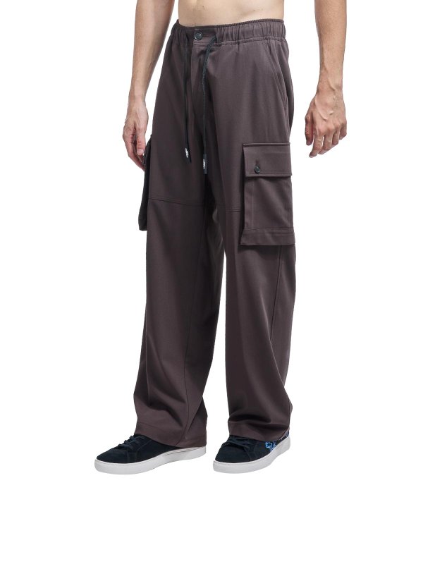 The Best Shops JUST CAVALLI: カジュアルトラウザー - カジュアルパンツ - ブラウン