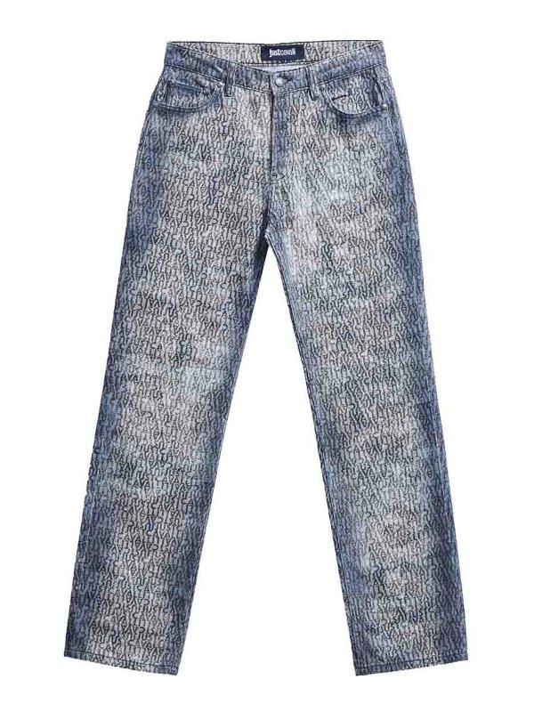 JUST CAVALLI: Jeans à jambe droite - Jean Droit - Multicolore