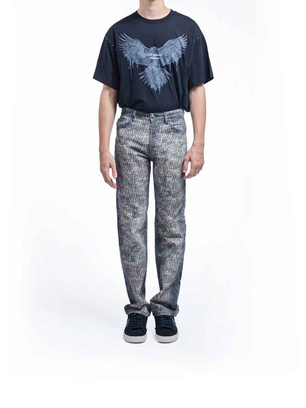 JUST CAVALLI: Jeans à jambe droite online - Jean Droit - Multicolore