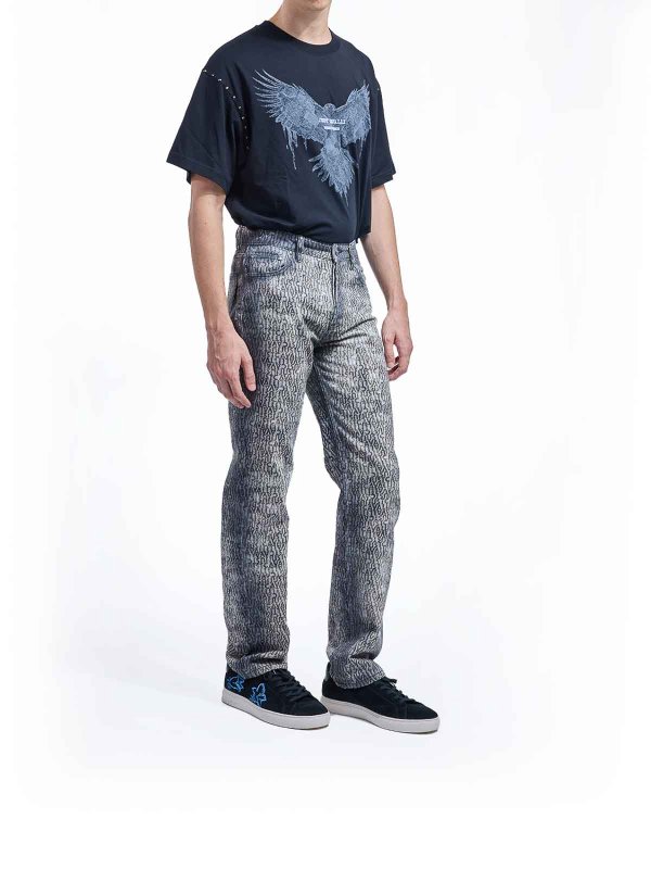 The Best Shops JUST CAVALLI: Jeans à jambe droite - Jean Droit - Multicolore