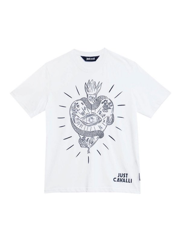 JUST CAVALLI: T-shirts - T-Shirt - Weiß