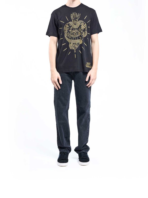 JUST CAVALLI: Tシャツ online - Tシャツ - 黒