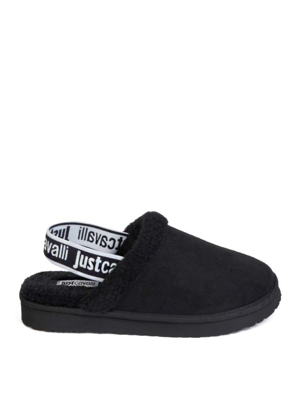 JUST CAVALLI: Zapatos chinelas - Chinelas - Negro