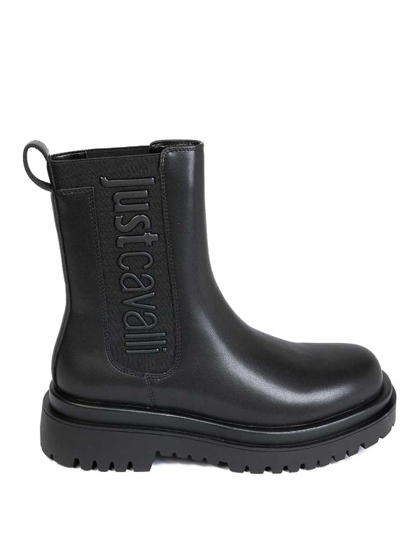 JUST CAVALLI: Stiefeletten - Stiefeletten - Schwarz
