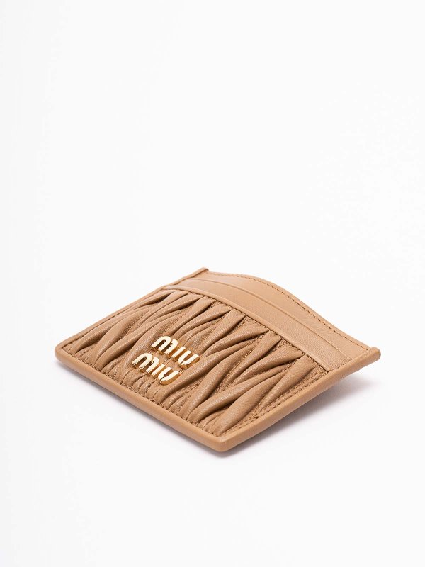The Best Shops MIU MIU: wallets & purses - Matelass Nappa Leather Card Holder