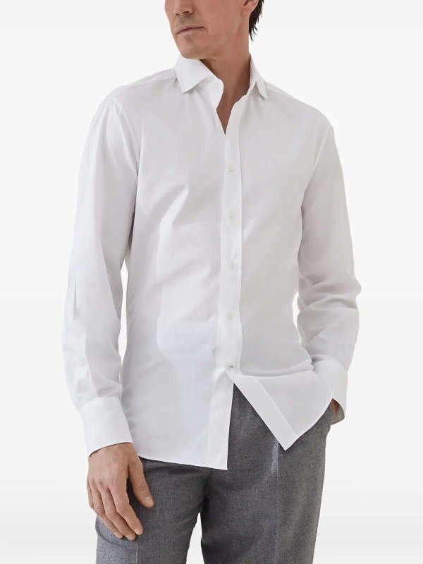 The Best Shops BRUNELLO CUCINELLI: shirts - Twill Shirt
