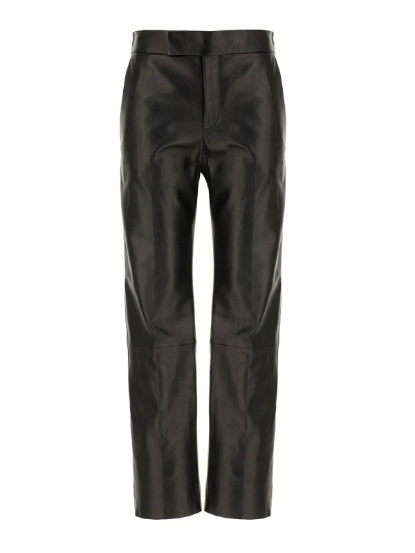 ALBERTA FERRETTI: casual trousers - Leather Pants
