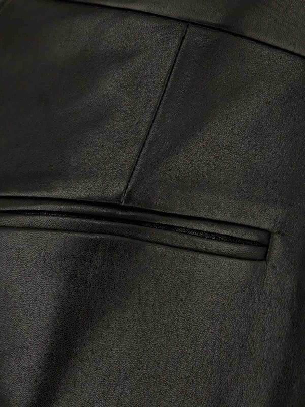 The Best Shops ALBERTA FERRETTI: casual trousers - Leather Pants