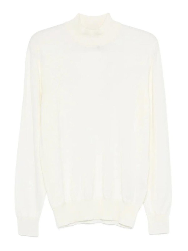 ALTEA: Rollkragenpullover  und Polo-Ausschnitt - Rollkragenpullover - Weiß