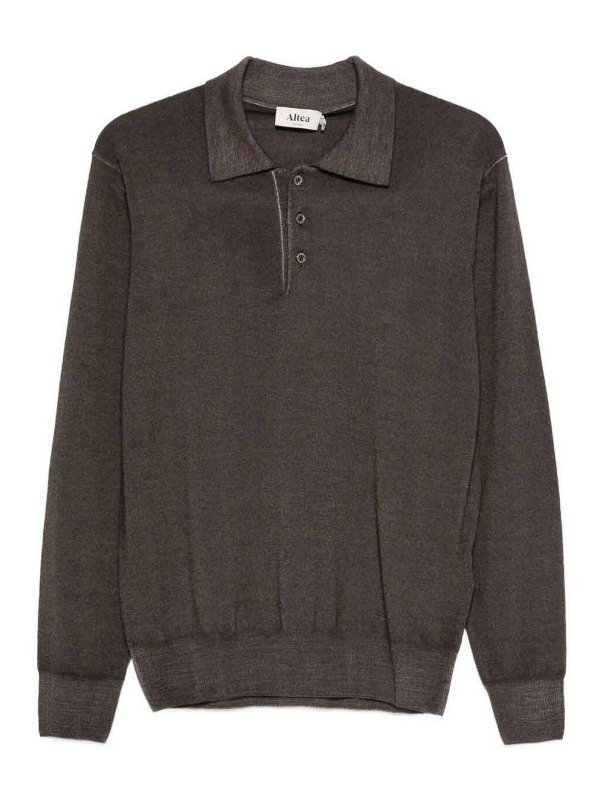 ALTEA: Turtlenecks & Polo necks - Long Sleeve Polo-Neck Sweater