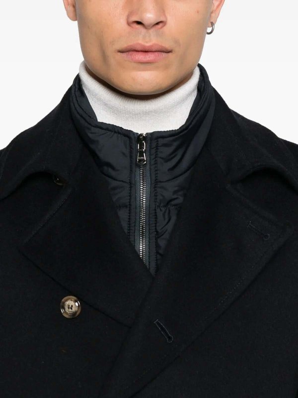 BARBA NAPOLI buy online Knielanger Mantel - Blau