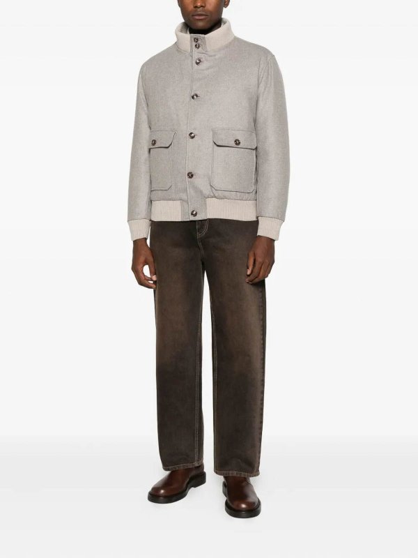 BARBA NAPOLI: Bombers online - Bomber - Beige