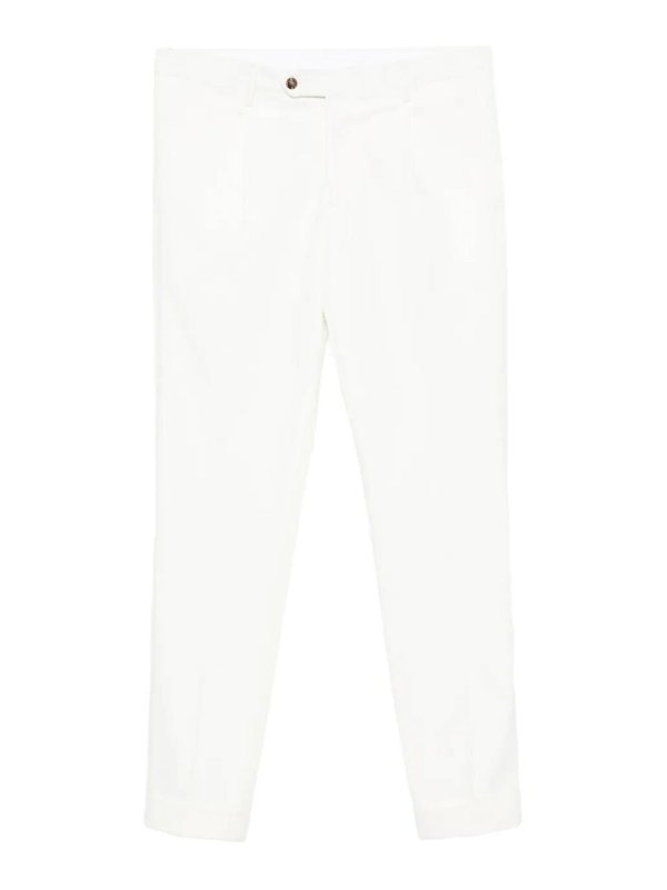 BARBA NAPOLI: カジュアルトラウザー - カジュアルパンツ - 白