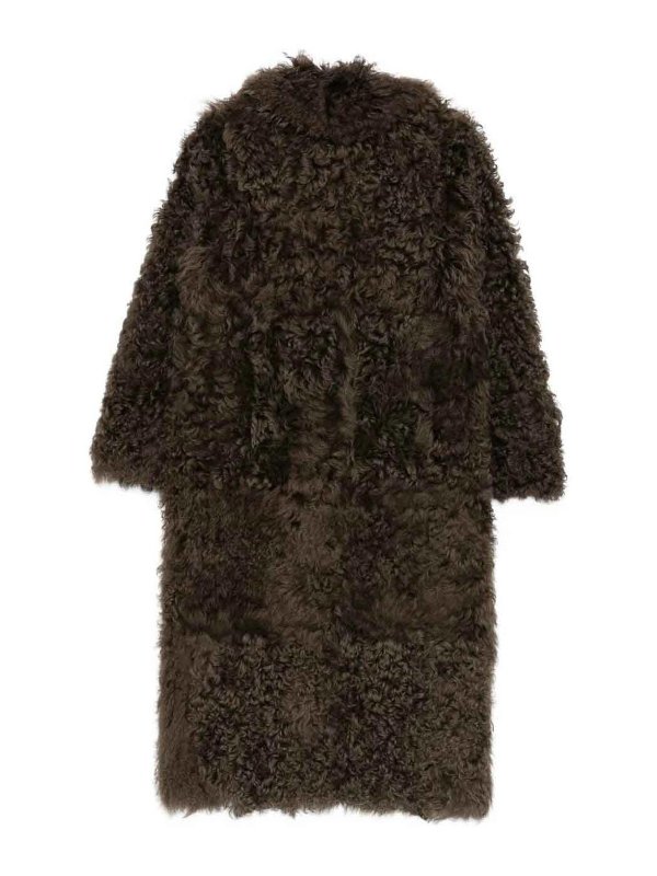 Blancha: cappotti al ginocchio online - Cappotto in shearling