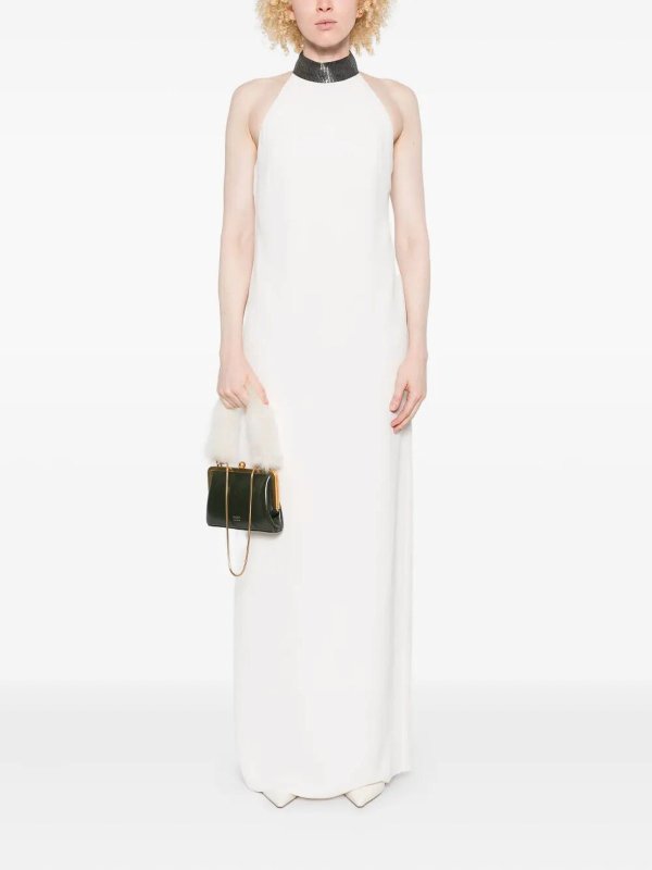 BRUNELLO CUCINELLI: ニーレングスドレス online - 膝丈ドレス - 白