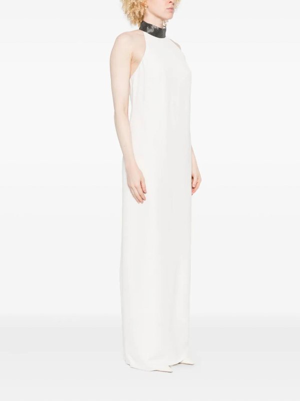 BRUNELLO CUCINELLI buy online 膝丈ドレス - 白