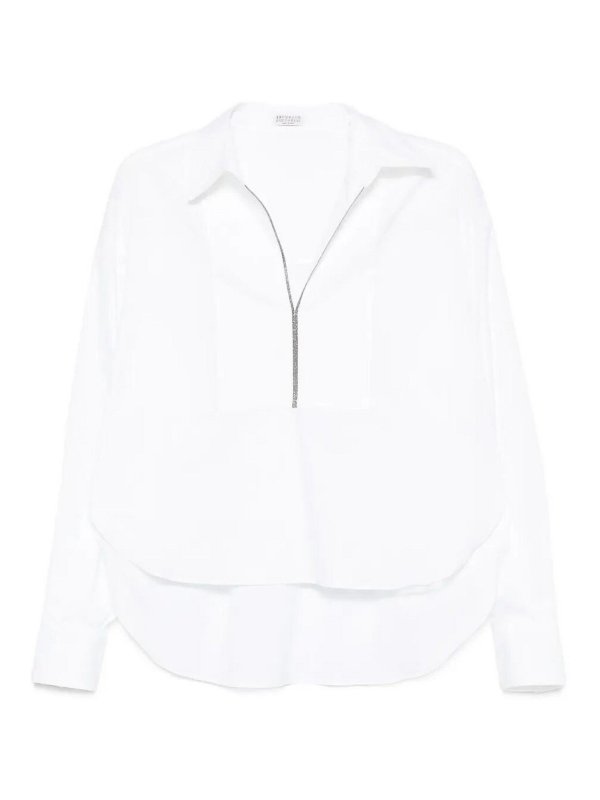 BRUNELLO CUCINELLI: シャツ - シャツ - 白