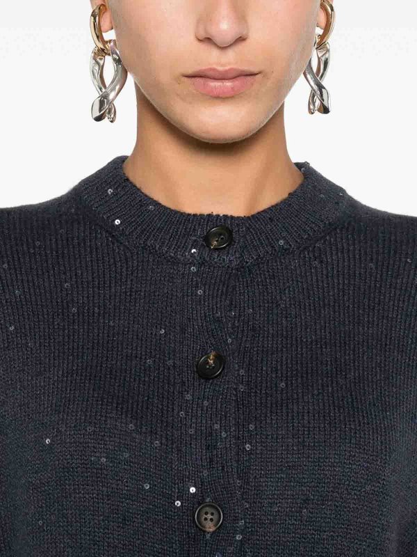 The Best Shops BRUNELLO CUCINELLI: Gilets tricot - Gilet - Bleu