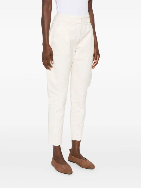 The Best Shops BRUNELLO CUCINELLI: カジュアルトラウザー - カジュアルパンツ - 白