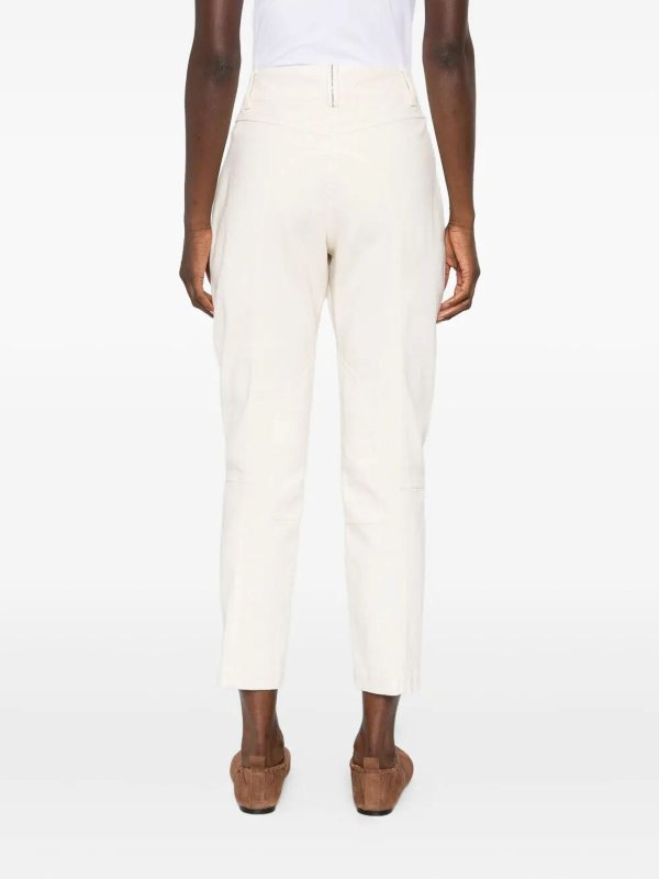 カジュアルパンツ - 白 shop online: BRUNELLO CUCINELLI