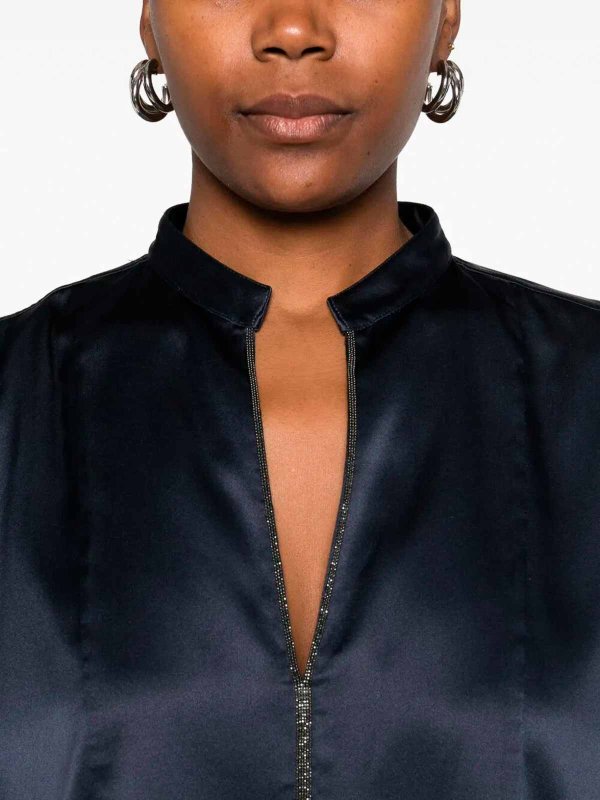 The Best Shops BRUNELLO CUCINELLI: Blouses - Blouse - Bleu